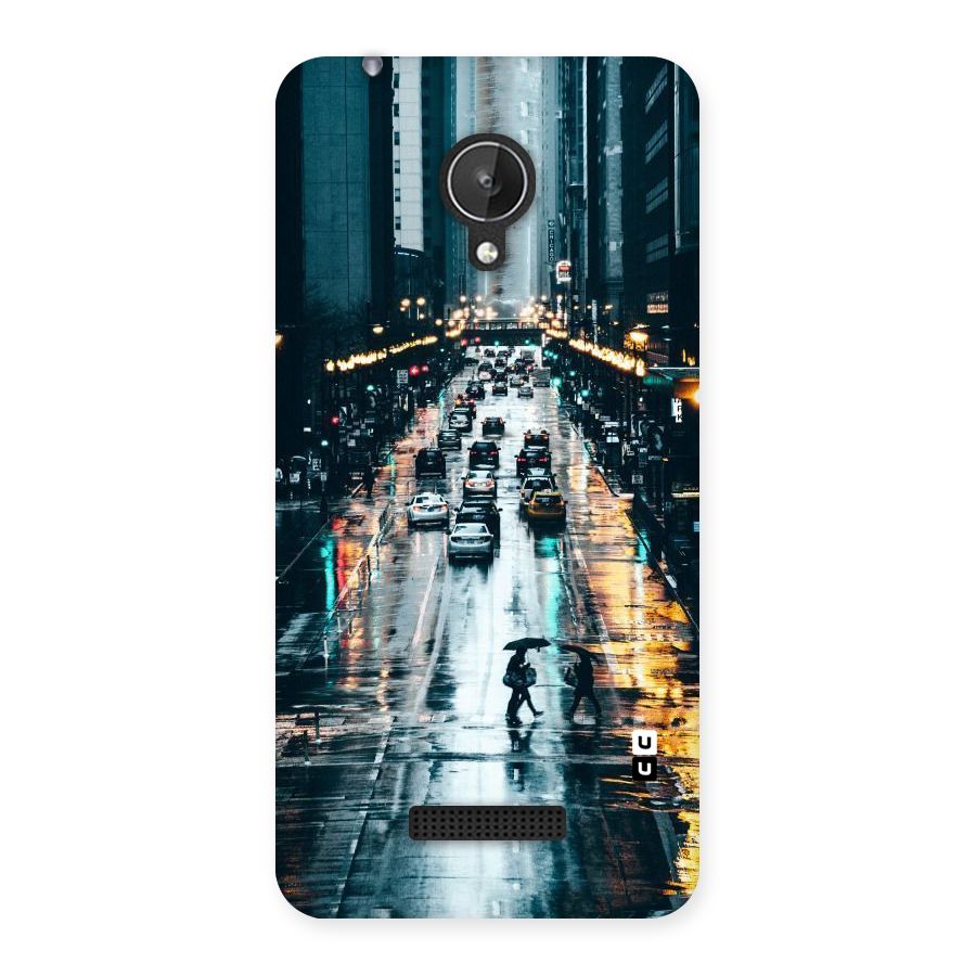 NY Streets Rainy Back Case for Micromax Canvas Spark Q380