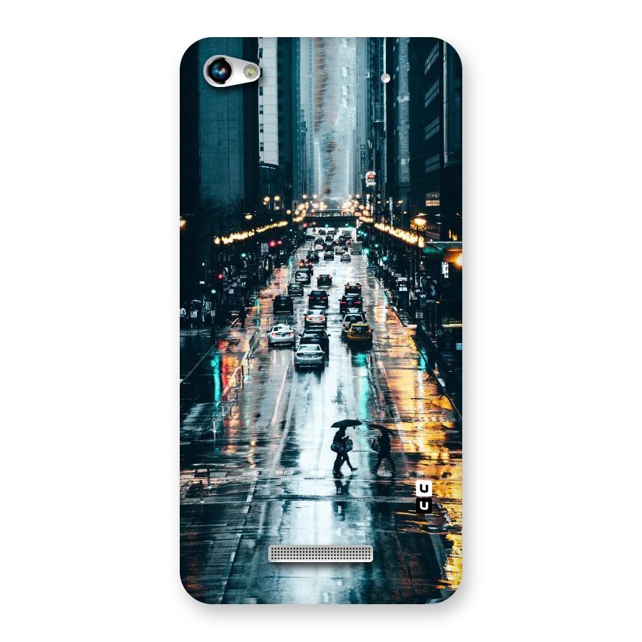 NY Streets Rainy Back Case for Micromax Hue 2