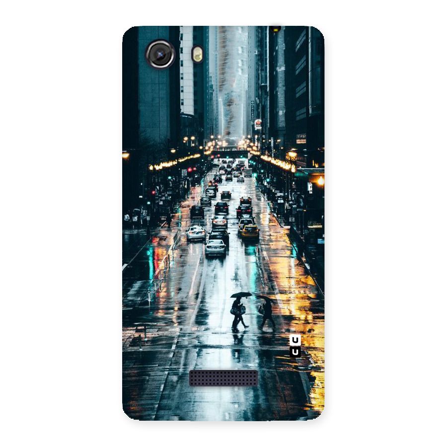 NY Streets Rainy Back Case for Micromax Unite 3