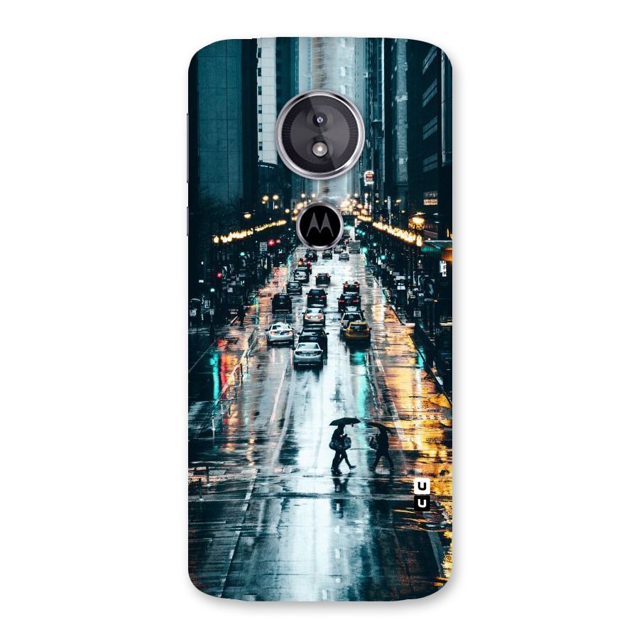 NY Streets Rainy Back Case for Moto E5