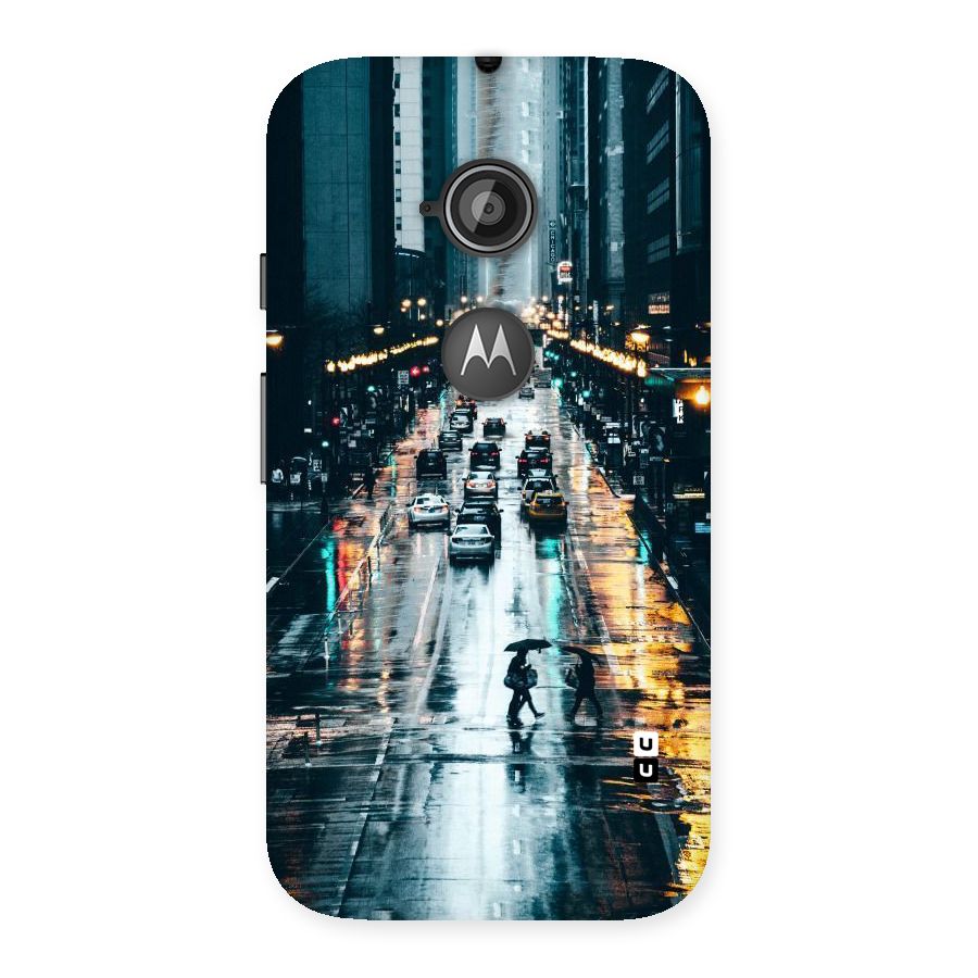 NY Streets Rainy Back Case for Moto E 2nd Gen