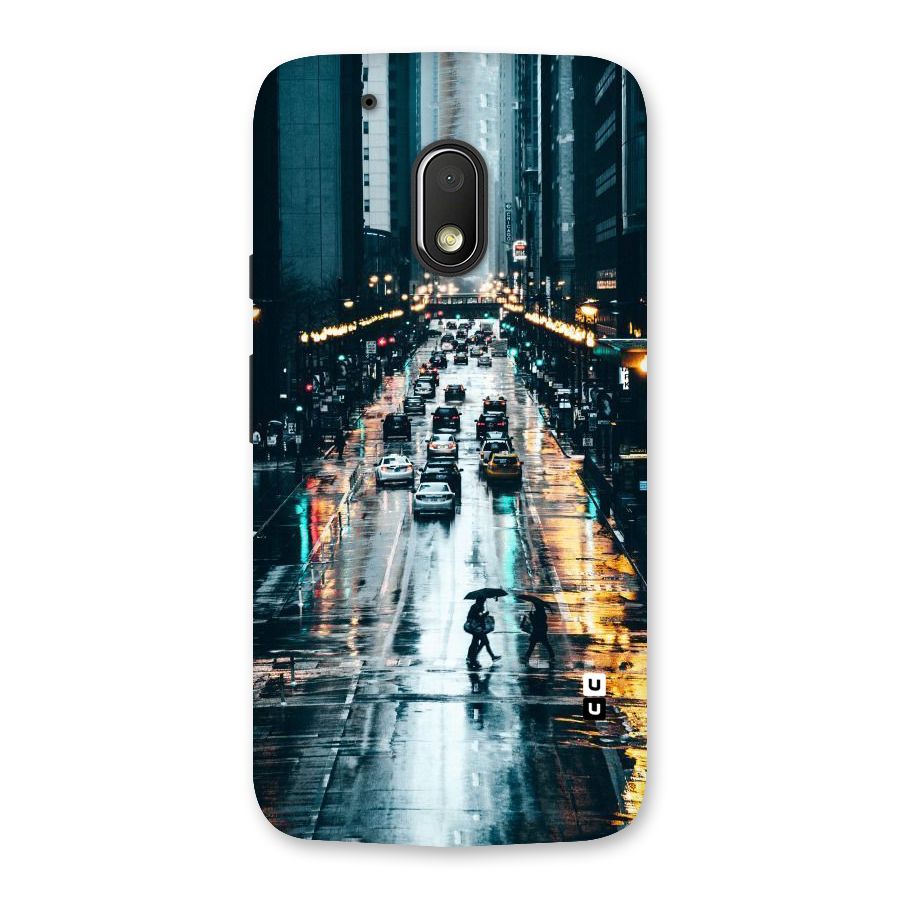 NY Streets Rainy Back Case for Moto G4 Play