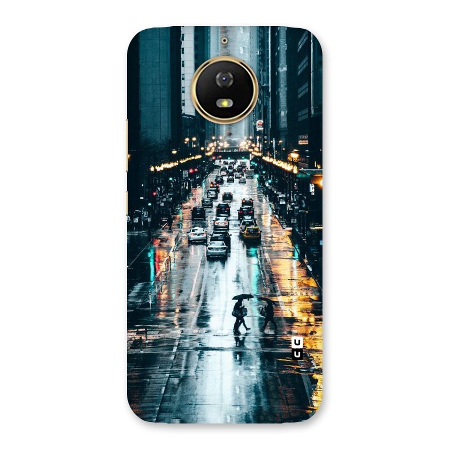 NY Streets Rainy Back Case for Moto G5s
