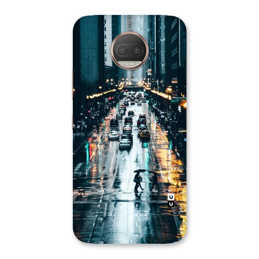 NY Streets Rainy Back Case for Moto G5s Plus