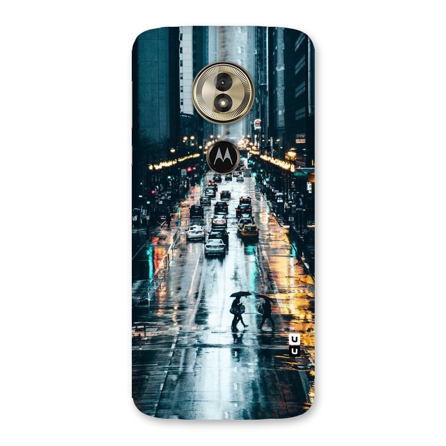 NY Streets Rainy Back Case for Moto G6 Play