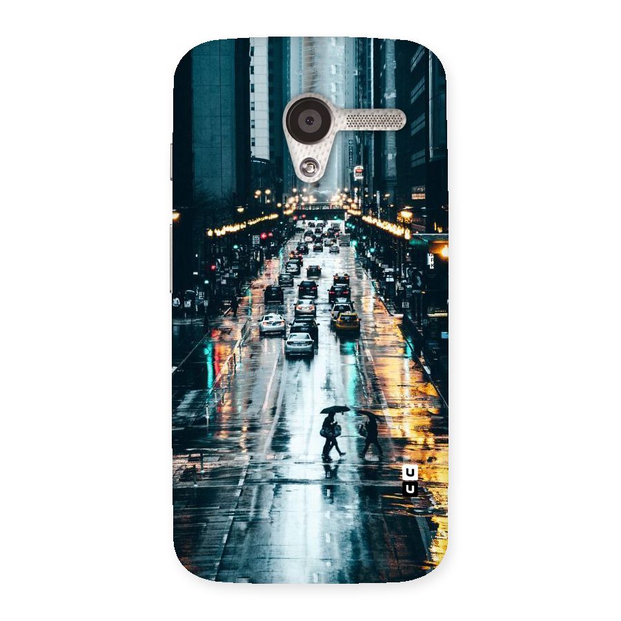 NY Streets Rainy Back Case for Moto X