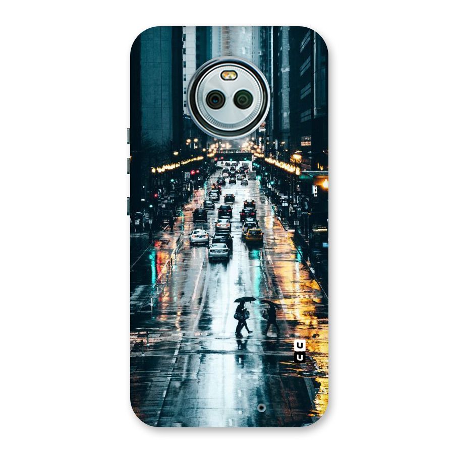 NY Streets Rainy Back Case for Moto X4
