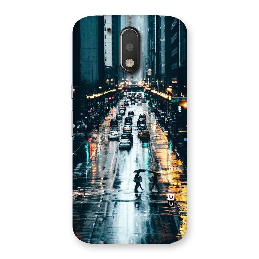 NY Streets Rainy Back Case for Motorola Moto G4 Plus
