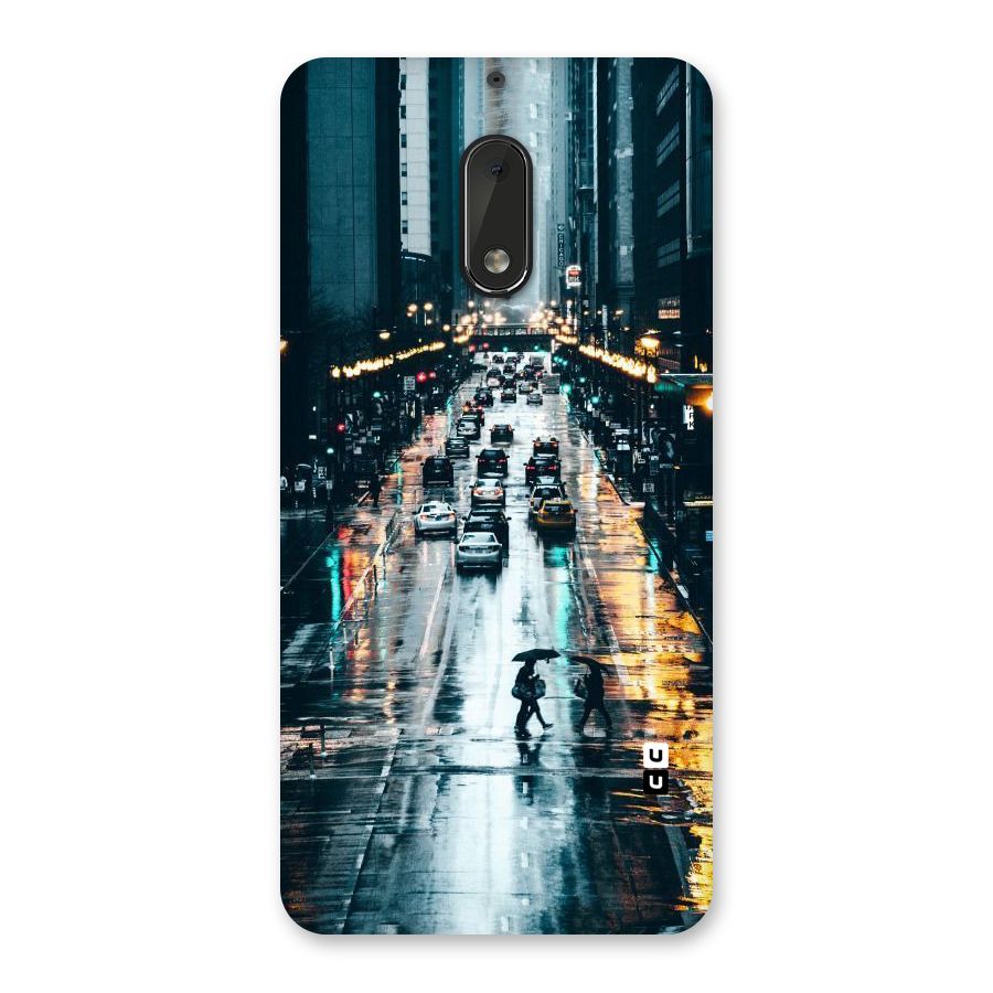 NY Streets Rainy Back Case for Nokia 6
