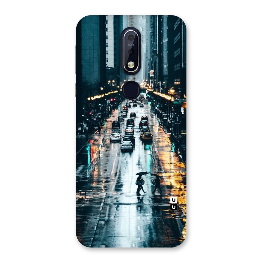 NY Streets Rainy Back Case for Nokia 7.1