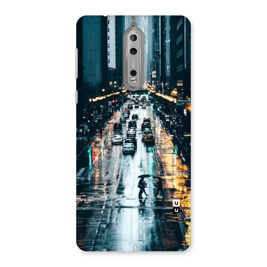 NY Streets Rainy Back Case for Nokia 8