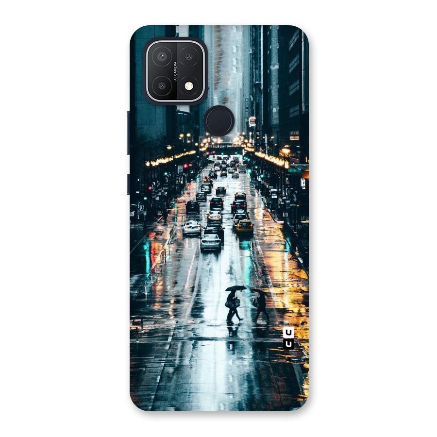 NY Streets Rainy Back Case for Oppo A15