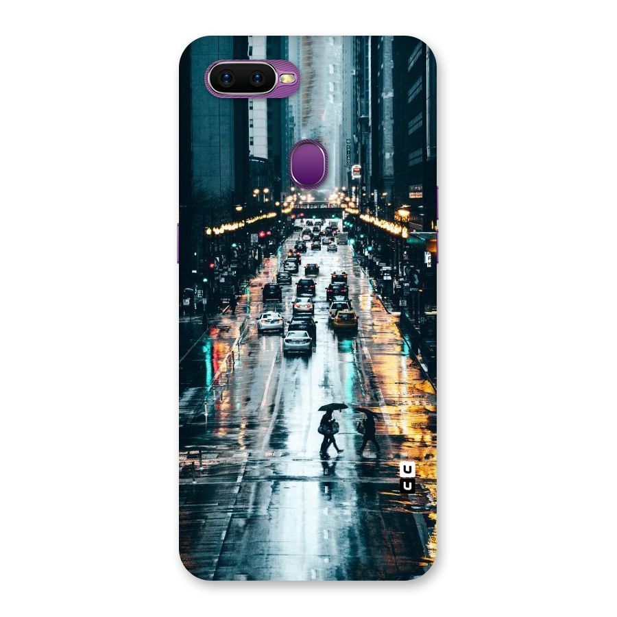 NY Streets Rainy Back Case for Oppo F9