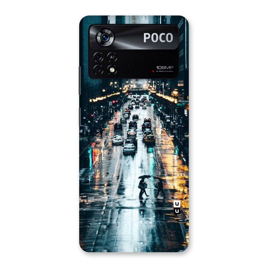 NY Streets Rainy Back Case for Poco X4 Pro 5G