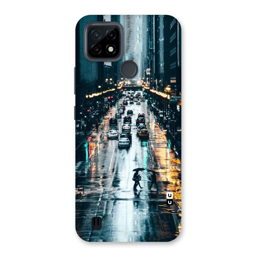 NY Streets Rainy Back Case for Realme C21
