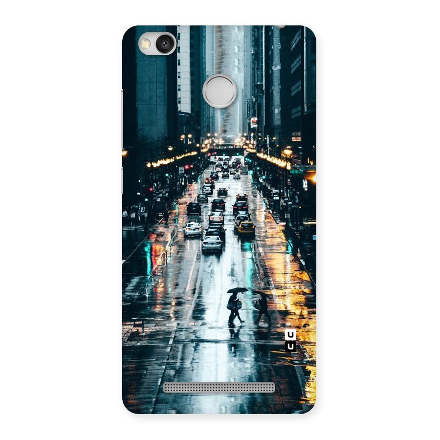 NY Streets Rainy Back Case for Redmi 3S Prime