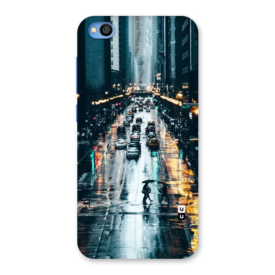 NY Streets Rainy Back Case for Redmi Go