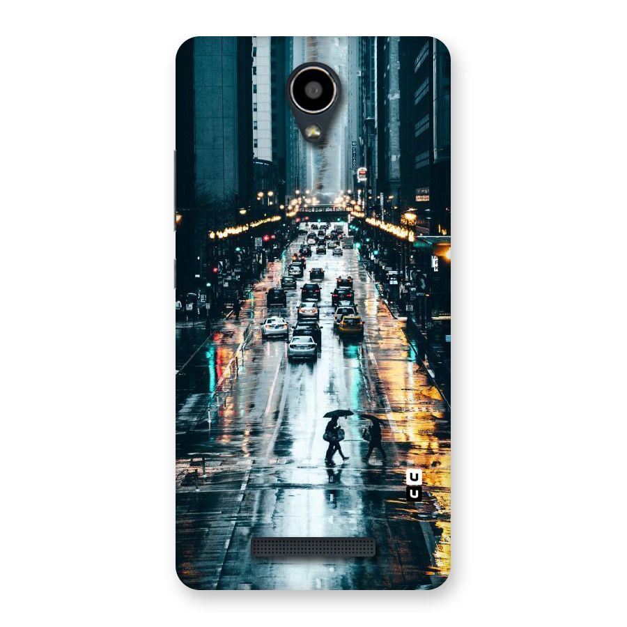 NY Streets Rainy Back Case for Redmi Note 2