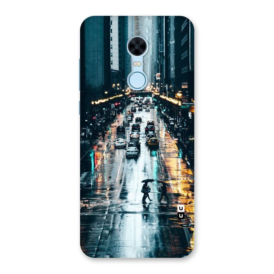 NY Streets Rainy Back Case for Redmi Note 5