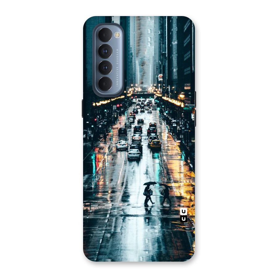 NY Streets Rainy Back Case for Reno4 Pro