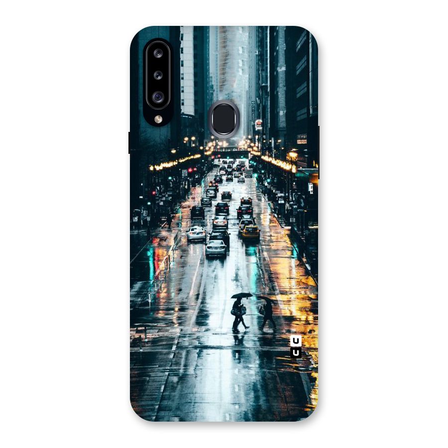 NY Streets Rainy Back Case for Samsung Galaxy A20s