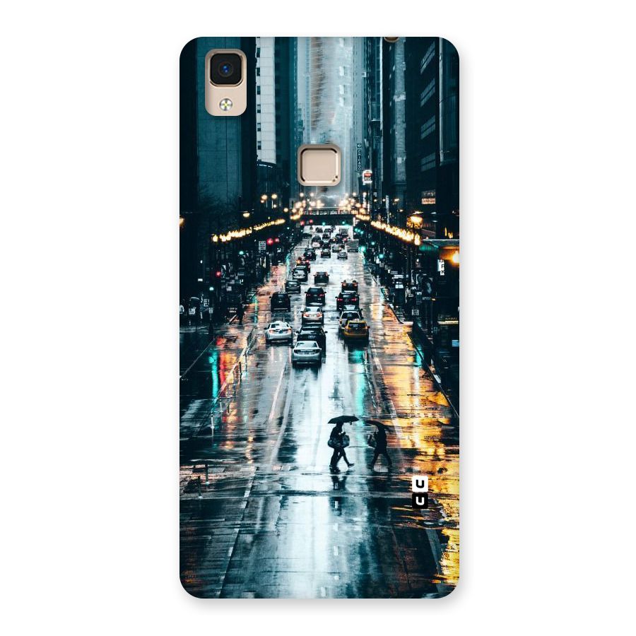NY Streets Rainy Back Case for V3 Max