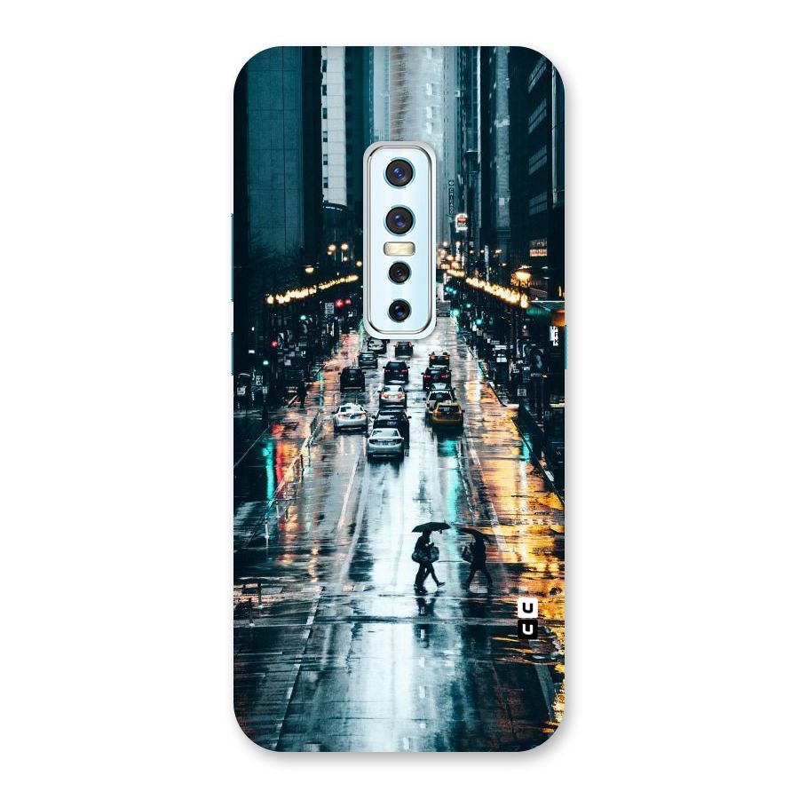 NY Streets Rainy Back Case for Vivo V17 Pro