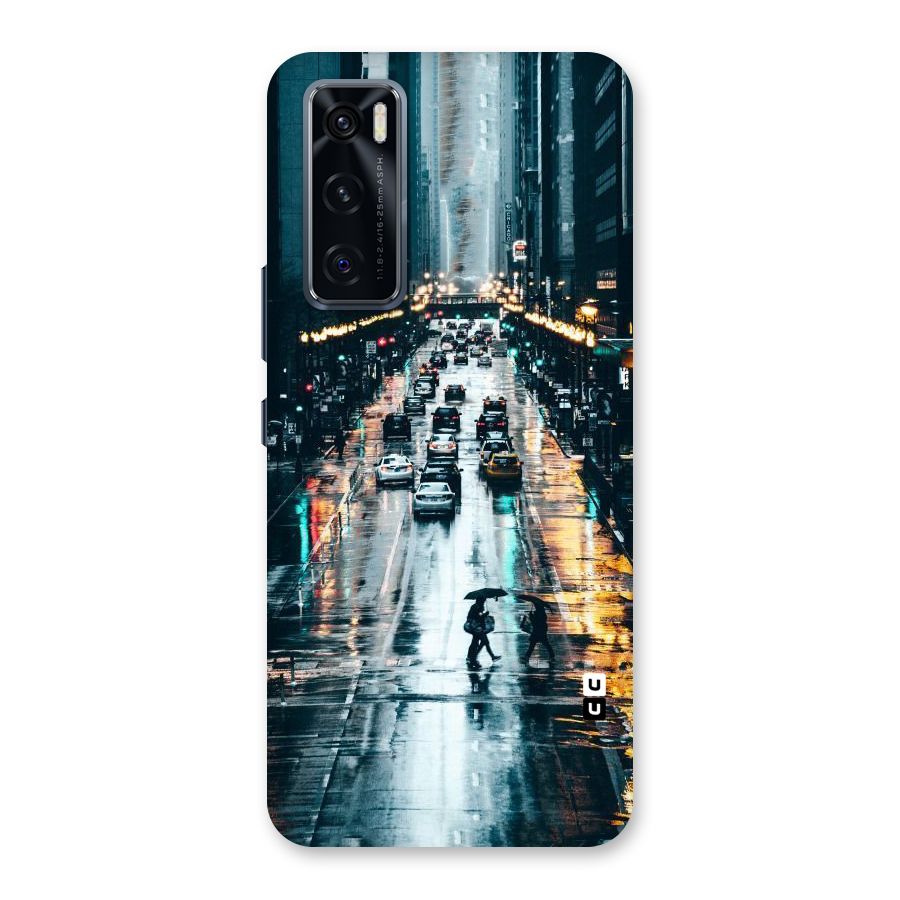 NY Streets Rainy Back Case for Vivo V20 SE