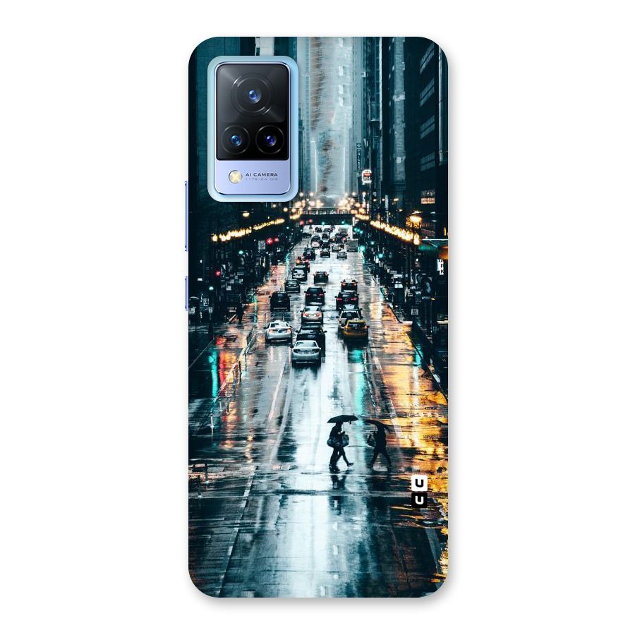 NY Streets Rainy Back Case for Vivo V21 5G