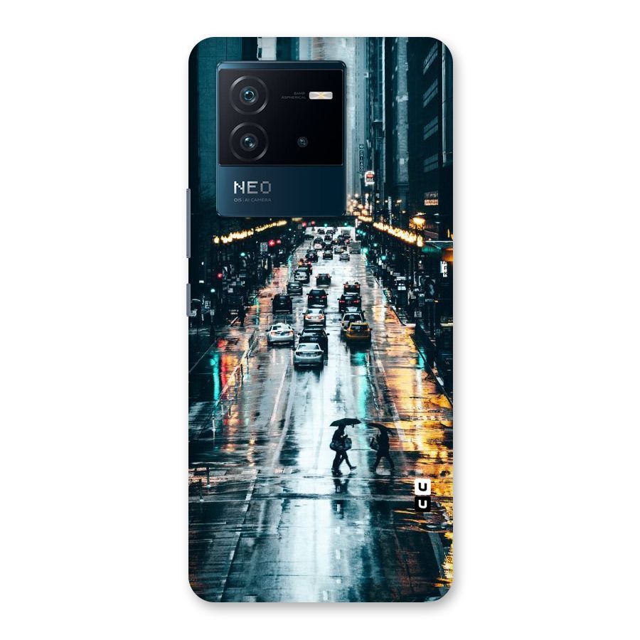 NY Streets Rainy Back Case for Vivo iQOO Neo 6 5G