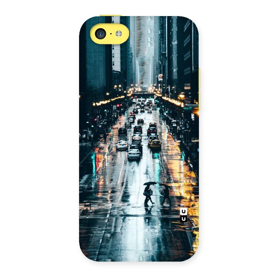 NY Streets Rainy Back Case for iPhone 5C