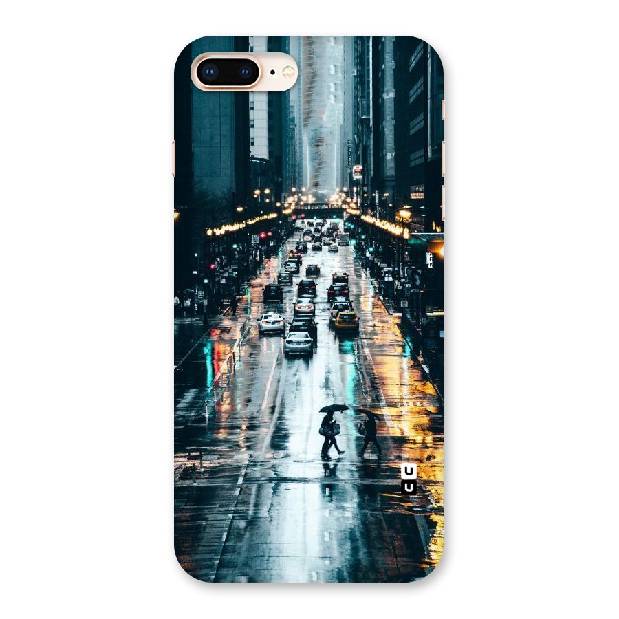 NY Streets Rainy Back Case for iPhone 8 Plus