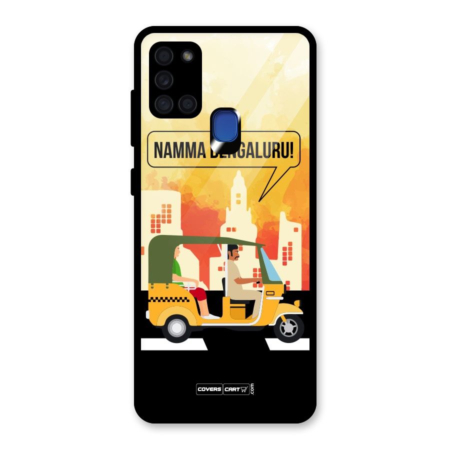 Namma Bengaluru Glass Back Case for Galaxy A21s