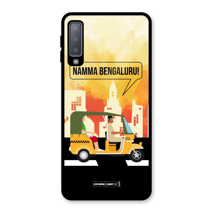 Namma Bengaluru Glass Back Case for Galaxy A7 (2018)