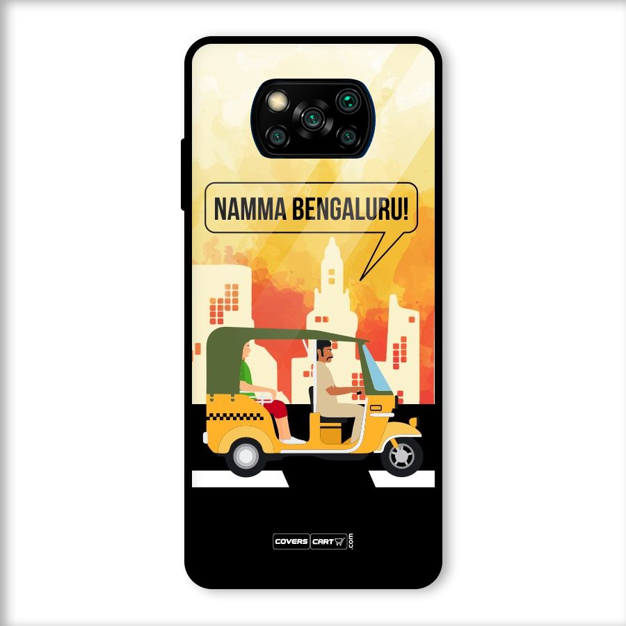 Namma Bengaluru Glass Back Case for Poco X3