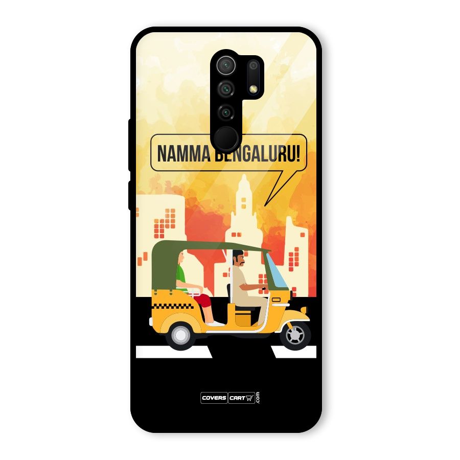 Namma Bengaluru Glass Back Case for Redmi 9 Prime