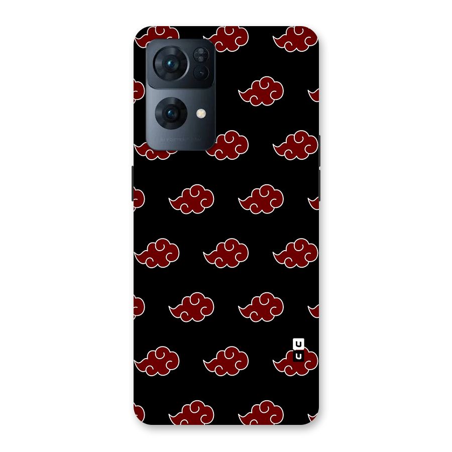 Naruto Akatsuki Pattern Back Case for Oppo Reno7 Pro 5G