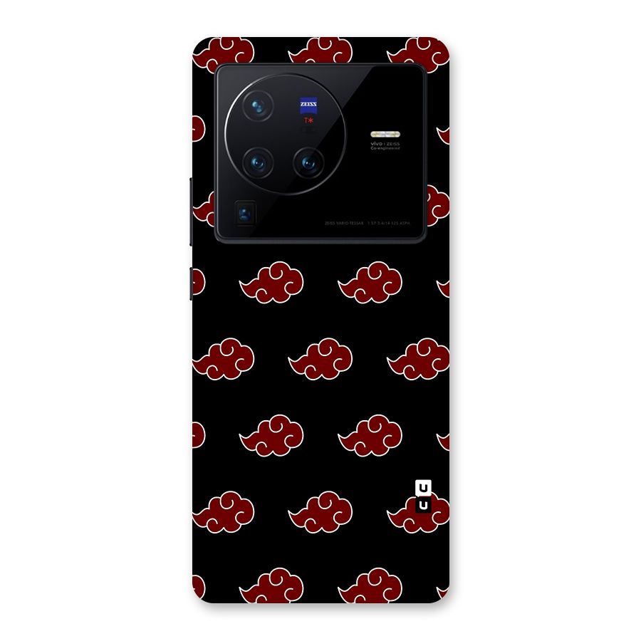 Naruto Akatsuki Pattern Back Case for Vivo X80 Pro