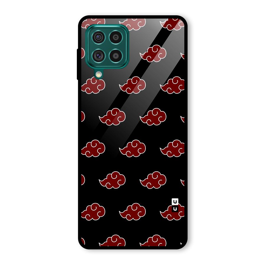 Naruto Akatsuki Pattern Glass Back Case for Galaxy F62