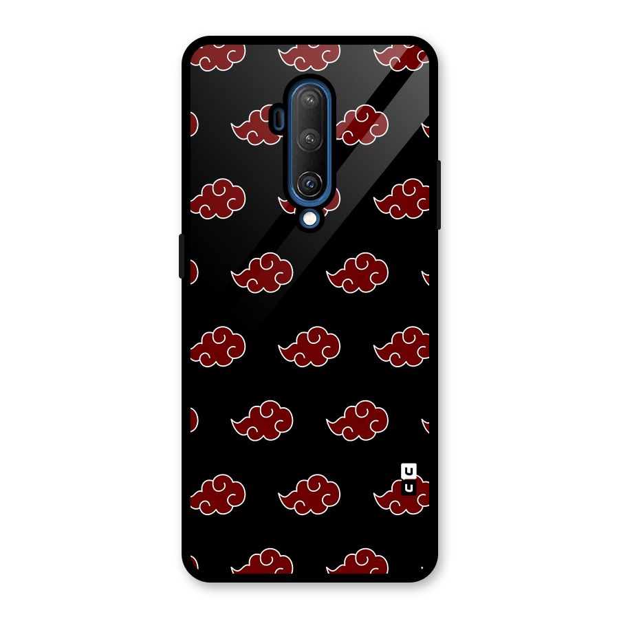 Naruto Akatsuki Pattern Glass Back Case for OnePlus 7T Pro