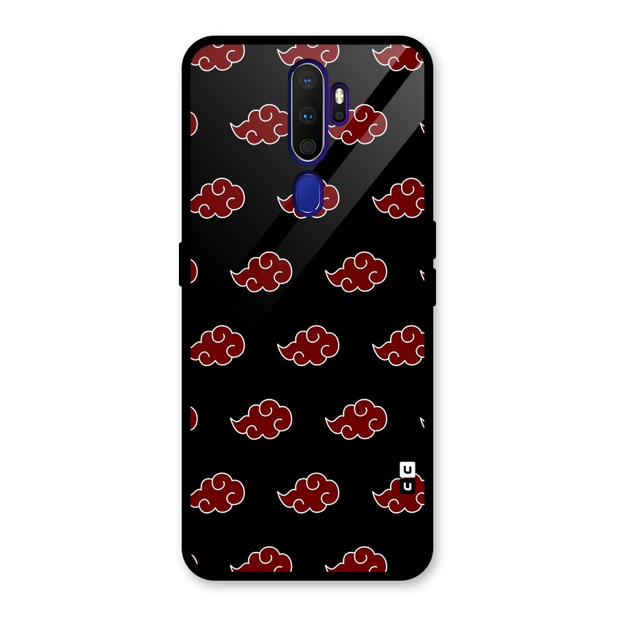 Naruto Akatsuki Pattern Glass Back Case for Oppo A9 (2020)