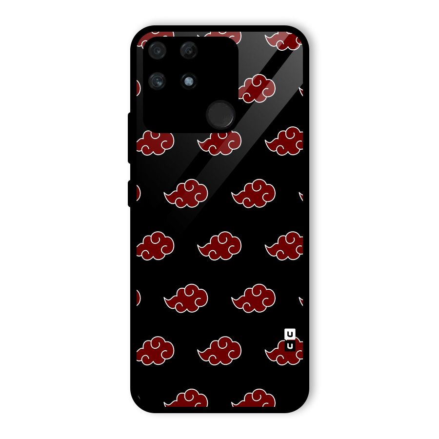 Naruto Akatsuki Pattern Glass Back Case for Realme Narzo 50A