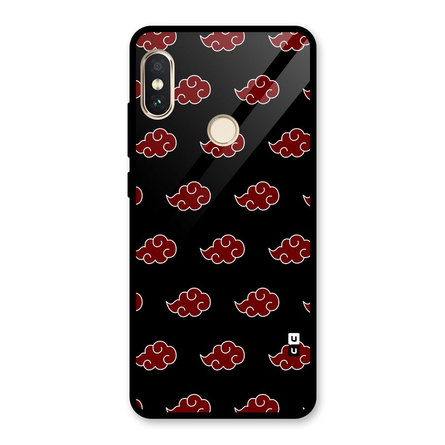 Naruto Akatsuki Pattern Glass Back Case for Redmi Note 5 Pro