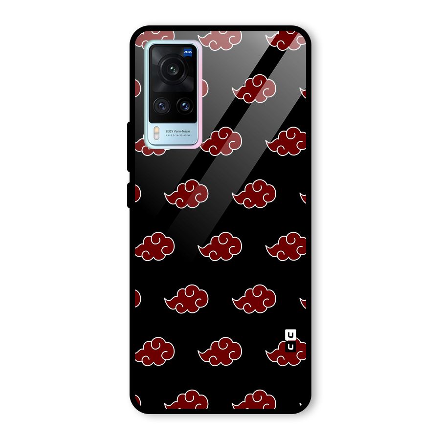 Naruto Akatsuki Pattern Glass Back Case for Vivo X60