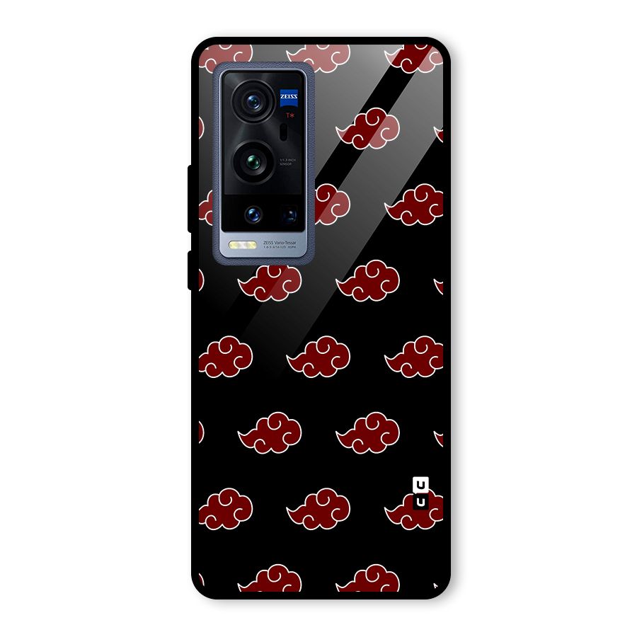 Naruto Akatsuki Pattern Glass Back Case for Vivo X60 Pro Plus