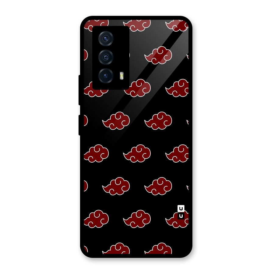 Naruto Akatsuki Pattern Glass Back Case for Vivo iQOO Z5