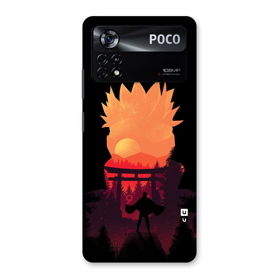Naruto Anime Sunset Art Back Case for Poco X4 Pro 5G