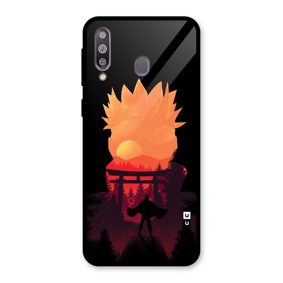 Naruto Anime Sunset Art Glass Back Case for Galaxy M30