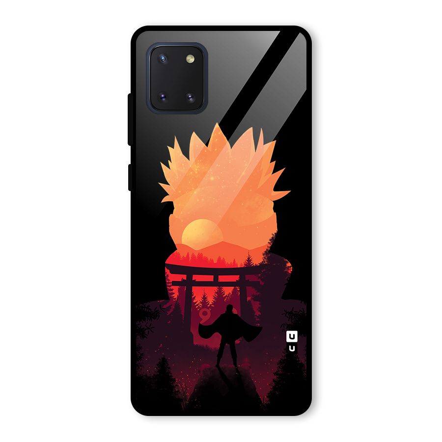 Naruto Anime Sunset Art Glass Back Case for Galaxy Note 10 Lite