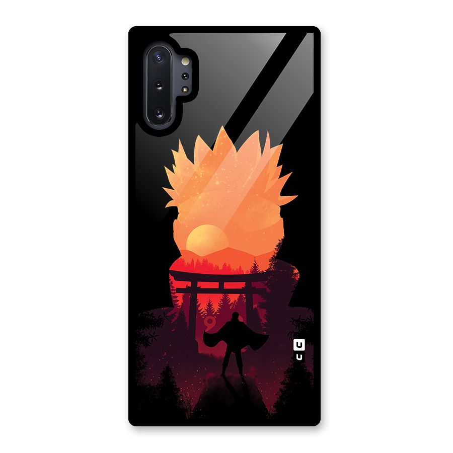 Naruto Anime Sunset Art Glass Back Case for Galaxy Note 10 Plus